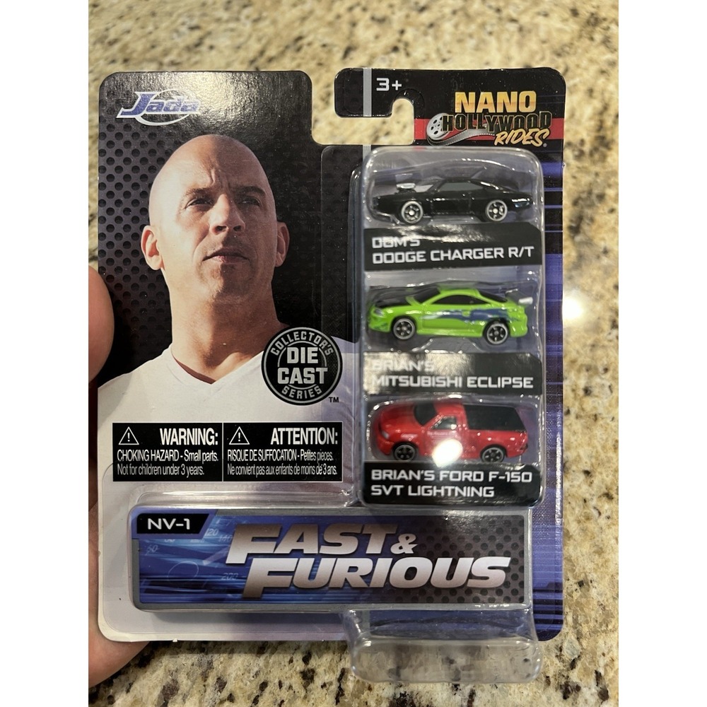 Jada Toys Nano Hollywood Rides 1.65" FAST & FURIOUS ~ Series 1 ~ 3 Pack Set NIB